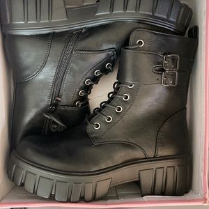 Dolls Kill black platform booties